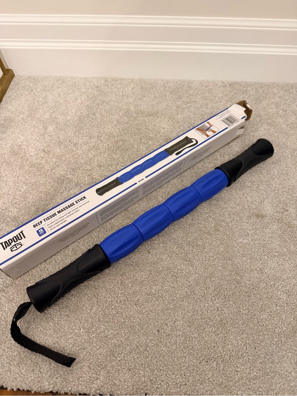 Tapout Deep Tissue Massage Stick - Blue & Black
